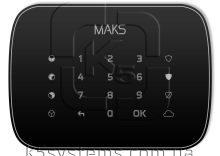 Сенсорная беспроводная клавиатура MAKS Keypad черная